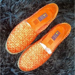 Zee Alexis Gigi orange espadrilles, size 40